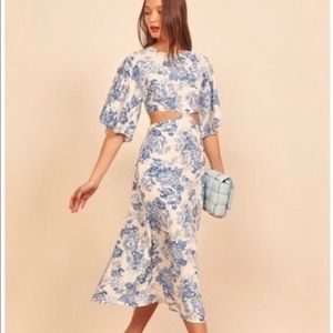 NWT Reformation Benny Dress in Olympia